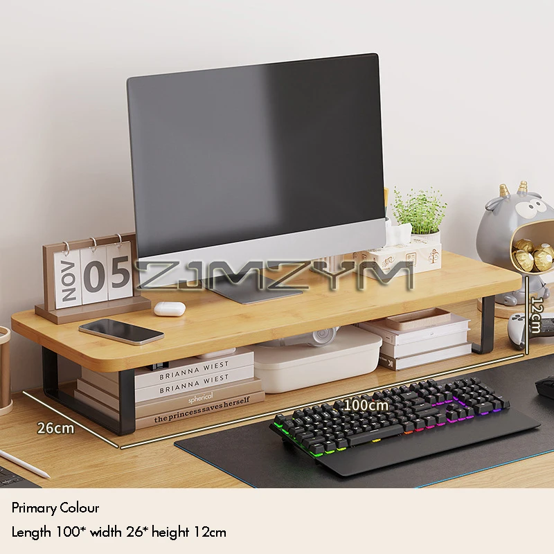 Computer Monitor Elevated Stand Laptop Stand Desktop Storage Computer Screen Stand Riser For Computer And Laptop Desk