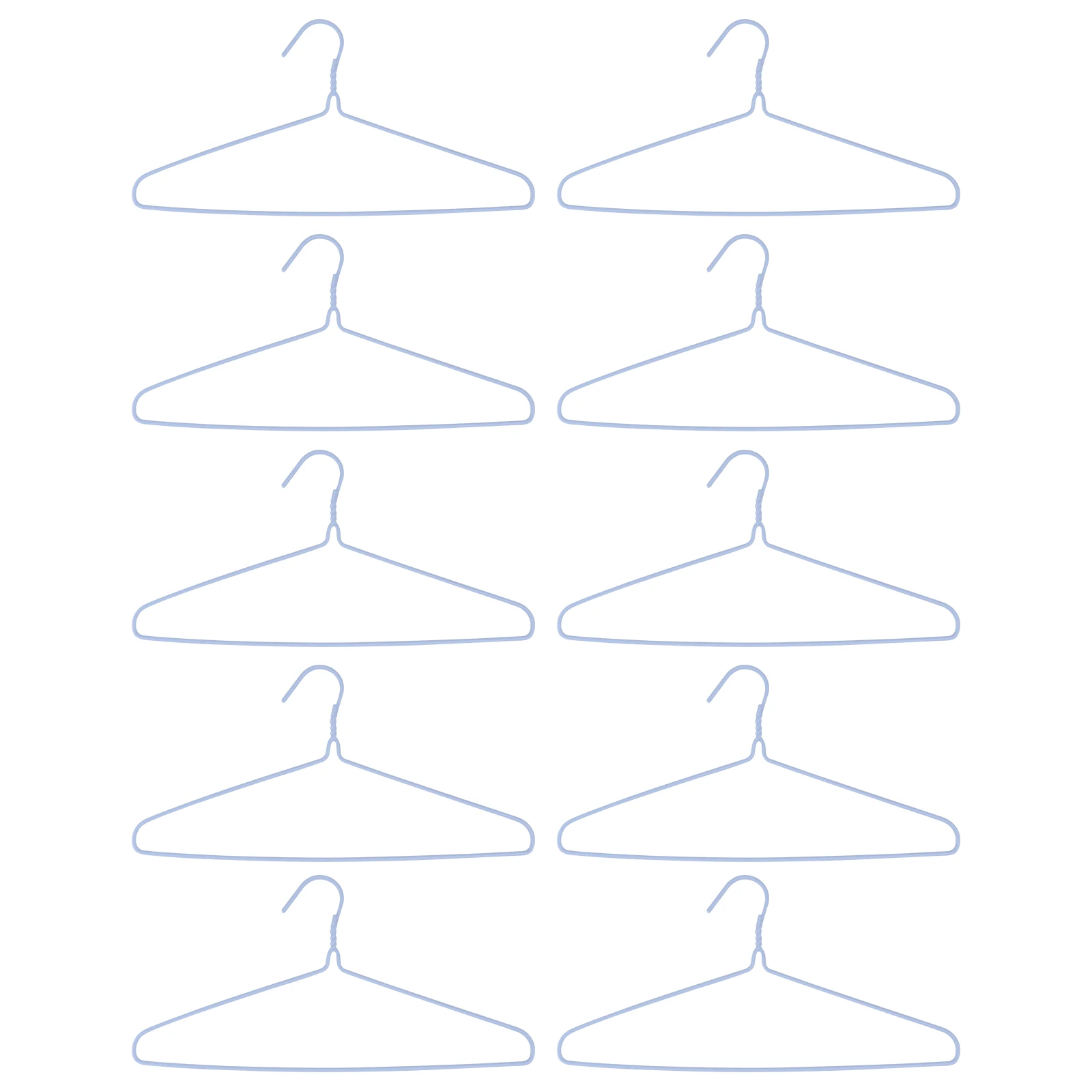 

10pcs Extra Thick Adult Clothes Smooth Surface Heavy Duty Drying Rack Portable Storage Hanger Practical Daily Use Household