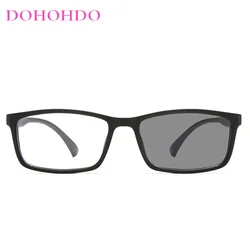 2023 New Photochromic Sunglasses Ultra Light Men Women Anti-Blue Light Glasses Computer Goggles Brand Design UV Eyewear DOHOHDO