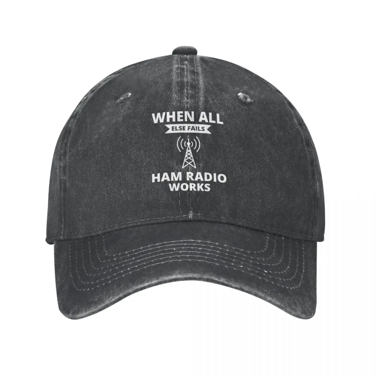 

Amateur Ham Radio Operator Humor Gift Cap Cowboy Hat Rugby wild ball hat Fishing caps Ladies hat Men's