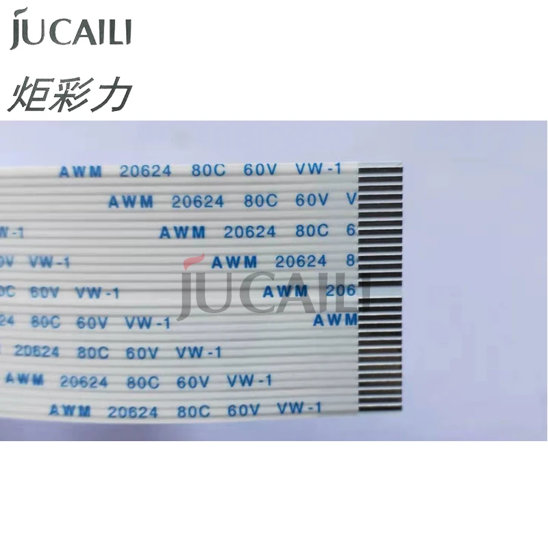 Jucaili 4pcsヘッドケーブル31ピン400エプソンdx5プリントヘッドffcフラットデータケーブルallwin xuli witcolor human plotter 31p