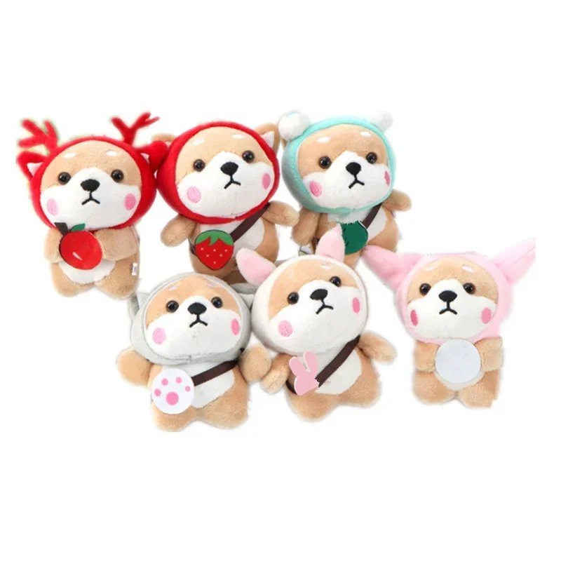 Key Chain Gift Creative Cute Dog Plush Toy Doll Comfort Doll Pillow Bag Key Pendant Doll Stuffed Toy