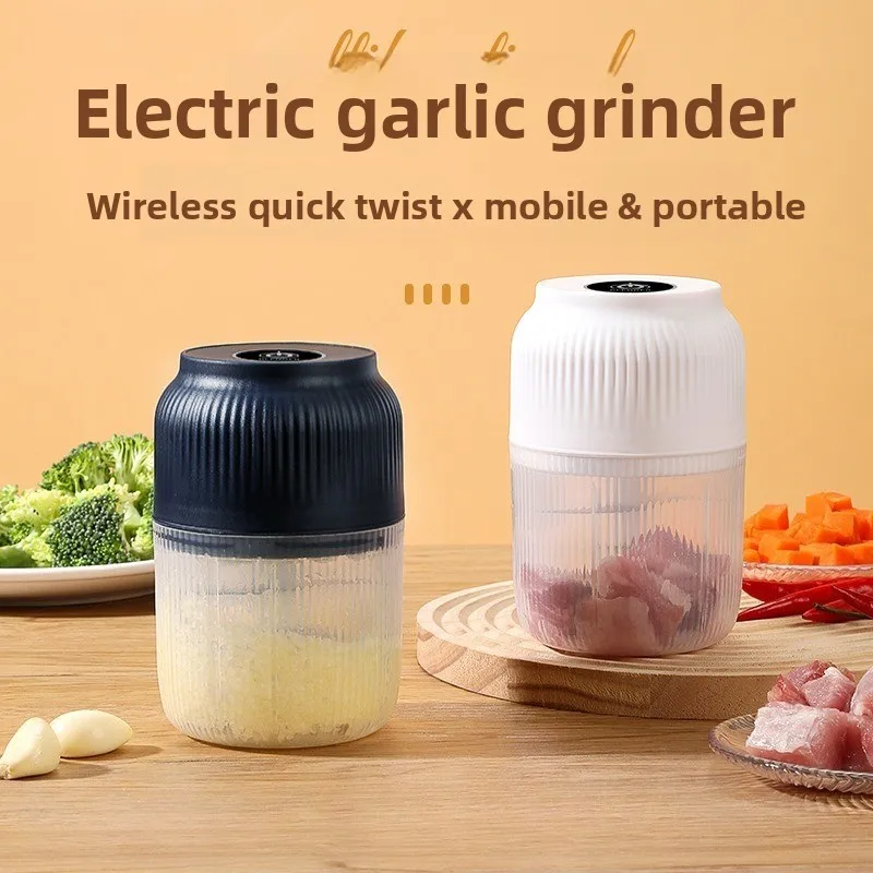 Electric garlic beater, rechargeable garlic grinder, small complementary food cooking machine