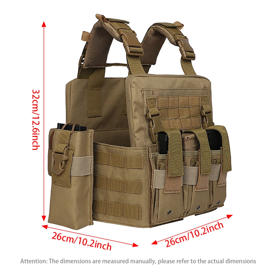حقيبة المعدات الثلاثية زي موحد للخدمة الأمنية MOLLE، سترة صيد قابلة للفصل #5