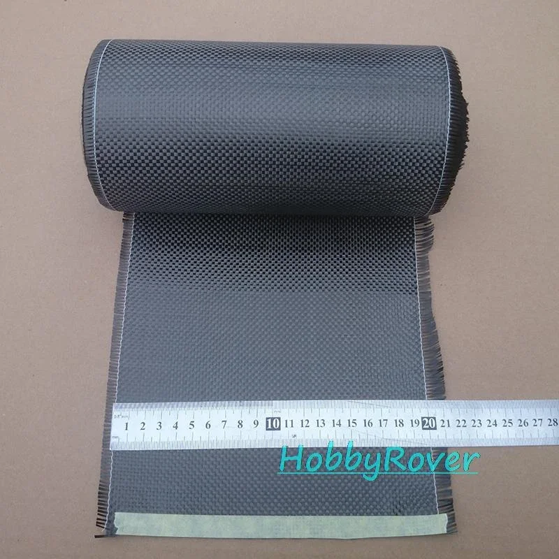 T300 3k 200gsm real carbon fiber fabric cloth Plain twill weave width 20cm/8inch fabrics