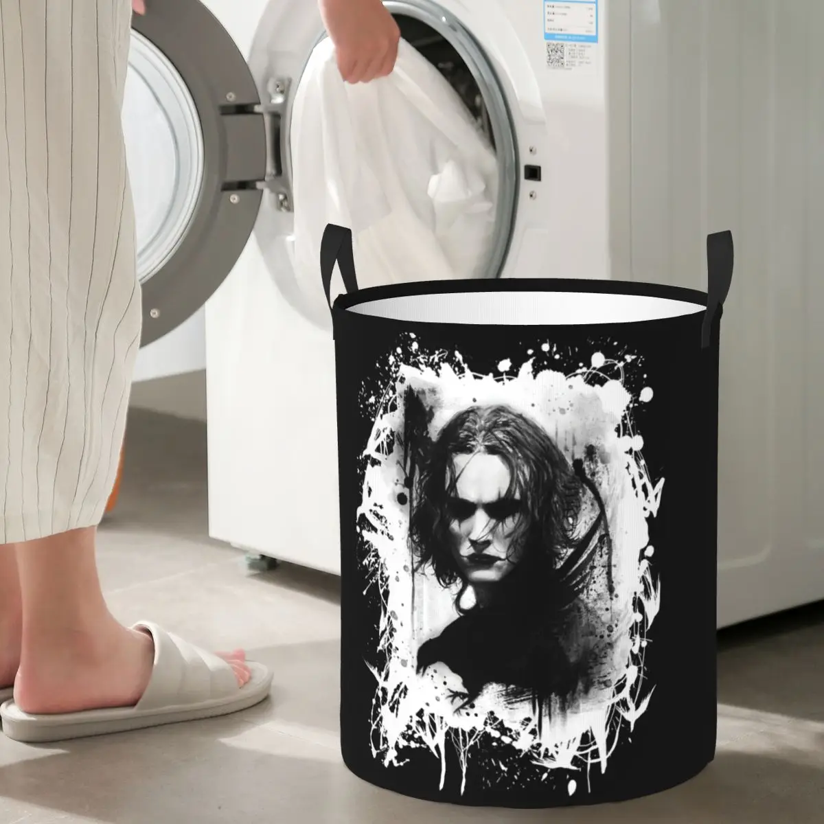 Colector de lavandería Eric Draven T-The-S C-Crow-S Cesta de lavandería plegable, organizador para el hogar, cesta de lavado para bebés, organizador para el hogar