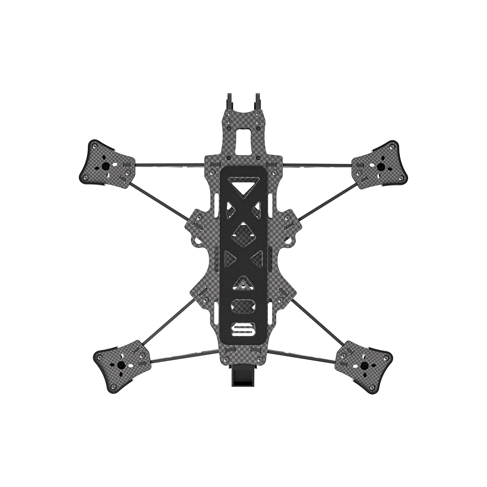 AOS UL7 V5 Ultraleichtes FPV-Rahmenset mit 3 mm Arm, kompatibel mit O4 Air Unit Pro für FPV