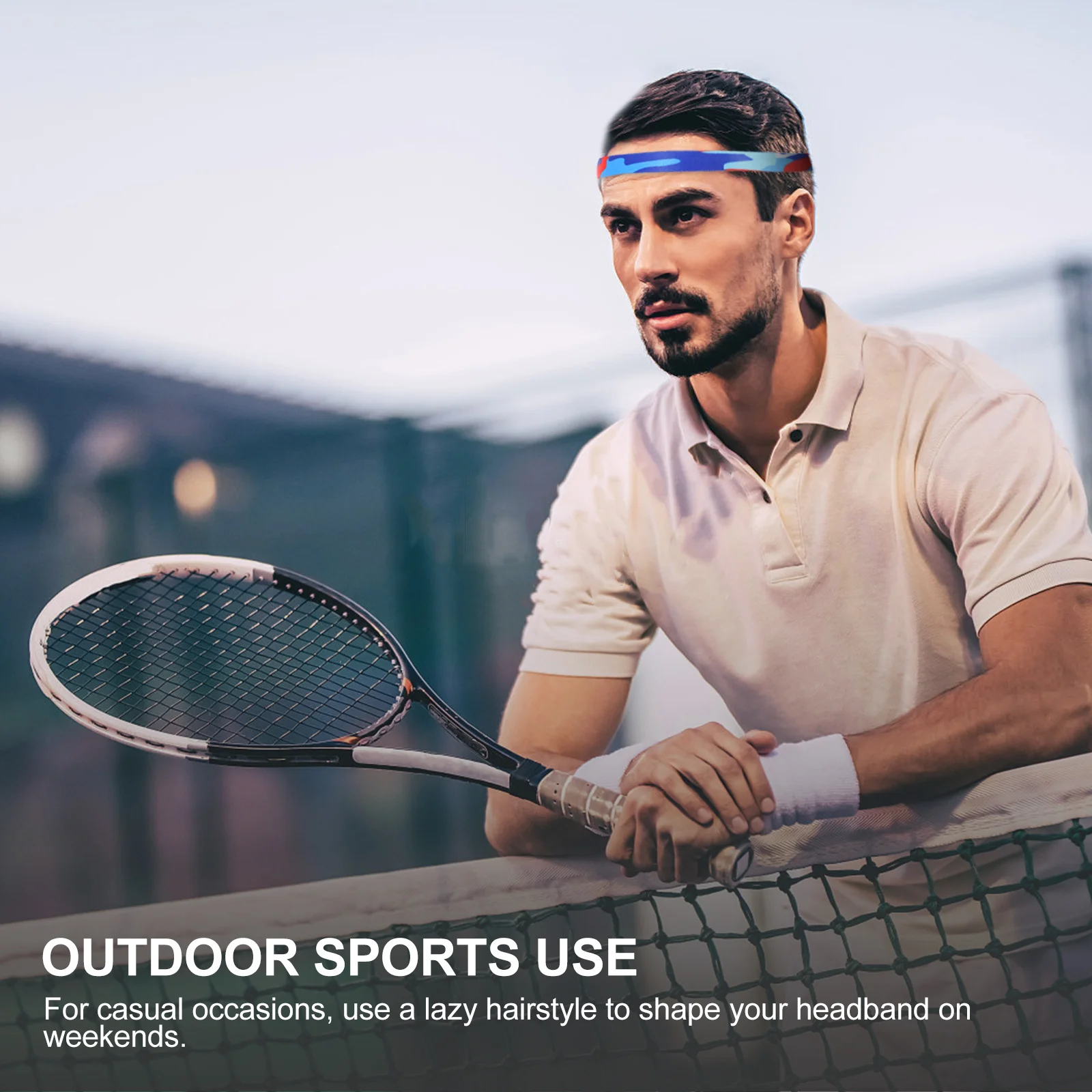 

6Pcs Slim Sports Hairbands Colorful Sweat Absorbent Running Yoga Exercise Headbands Anti-Slip for Men Women Exercise Headband