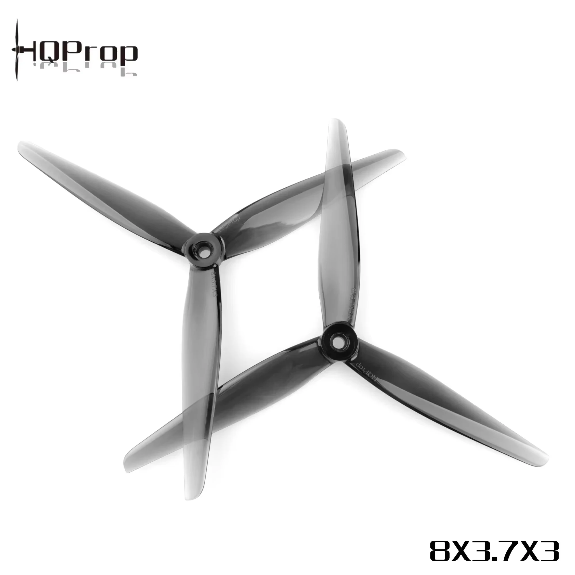 1pair HQProp 8X3.7X3 8037 8inch 3-Blades Poly Carbonate Propeller CW CCW For Four Axis FPV Crossing Drone RC Aircraft