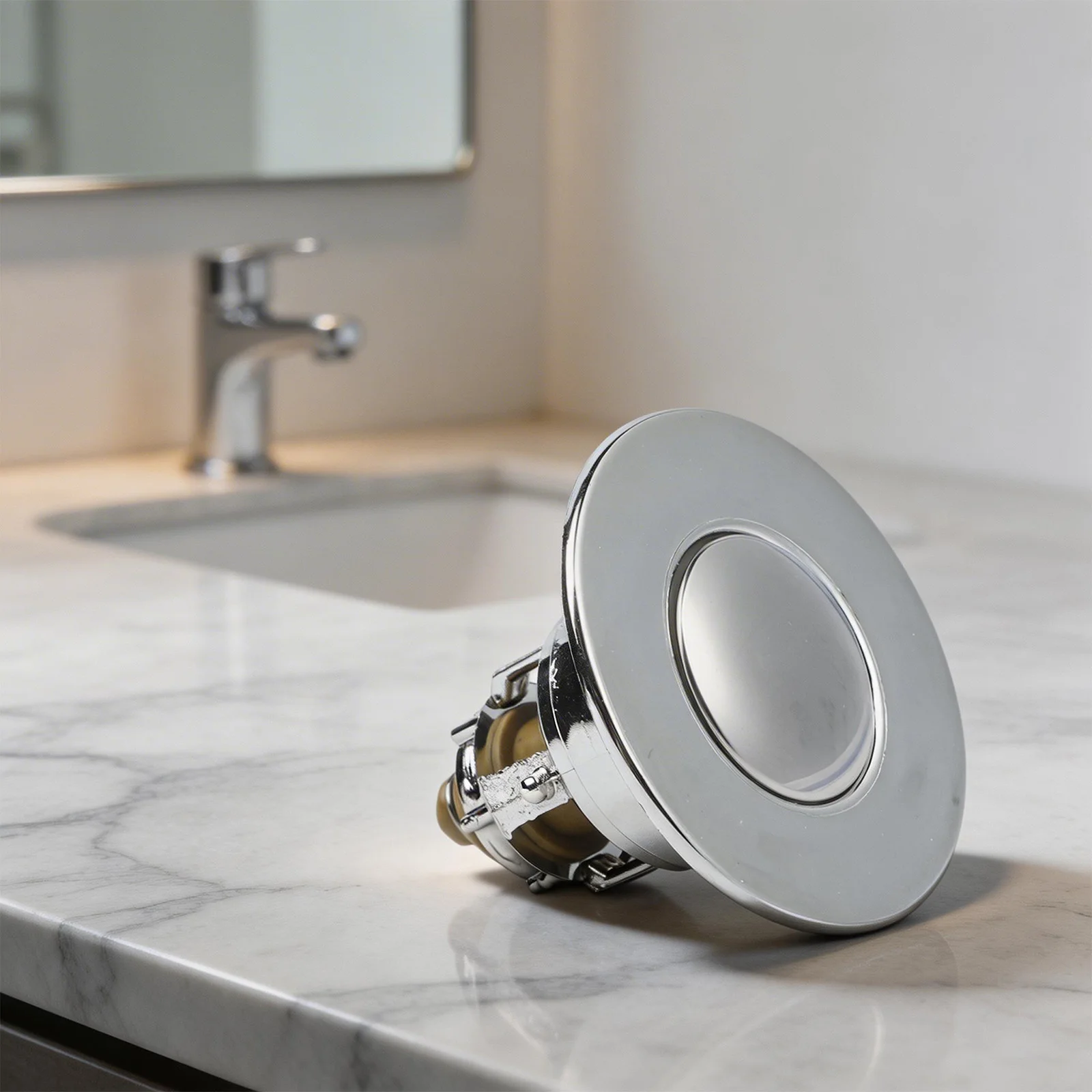

Bounce Up Drain Wash Basin Core Water Overflow Prevention Sturdy Construction Trap Debris For All Standard Sinks