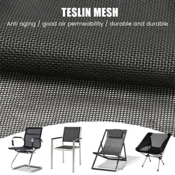 140 * 100 cm Teslin Mesh Fabric For Diy Office Chair Recliner Beach Lounge Chair Placemat PVC Outdoor Waterproof Mesh Fabric