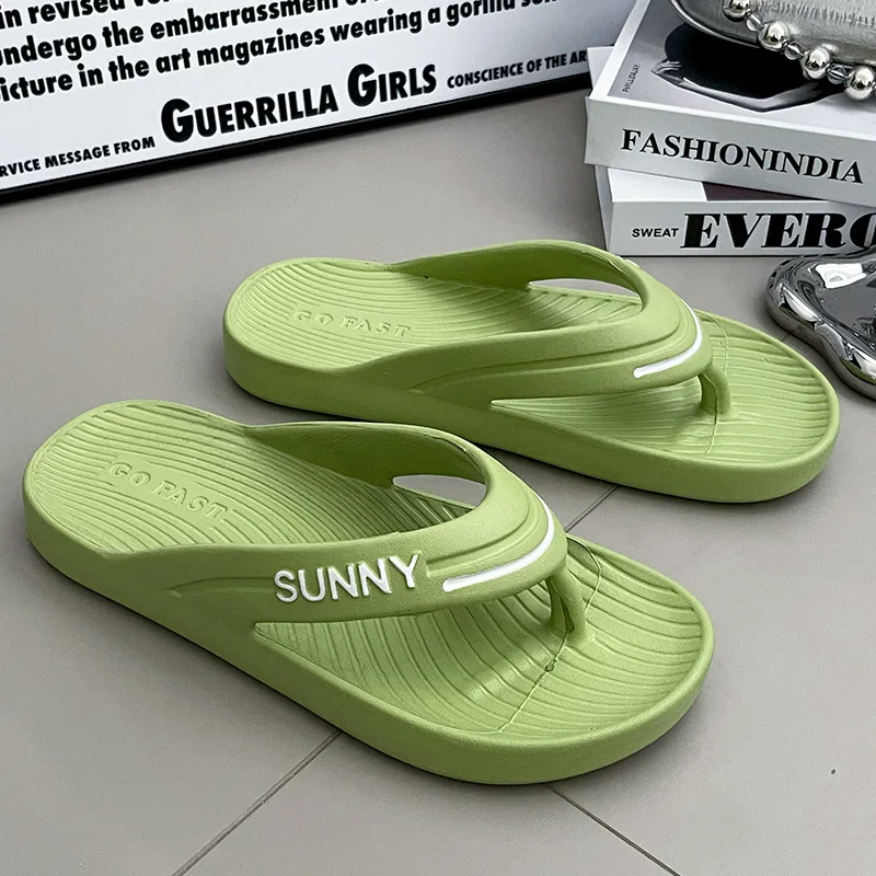 Thick Platform EVA Flip Flops For Women Summer Clip Toe Non Slip Beach Sandals Woman Men Comfortable Soft Sole Cloud Slippers