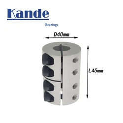Kande 1pc Rigid Shaft D40L45coupler Clamp Stepper Servo Motor Coupling 3D Printer Parts 8/10/12/14/15/16/18/20/22mm Coupler
