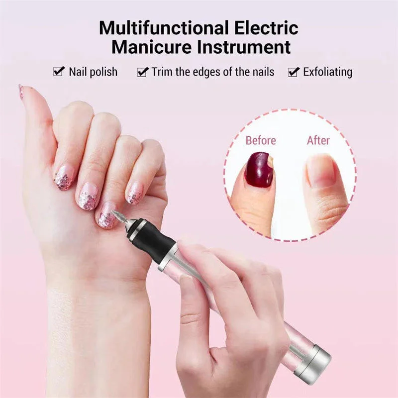 Hand massage device, wireless remote control nail drill, nail polishing tool, keratin layer grinding device set.