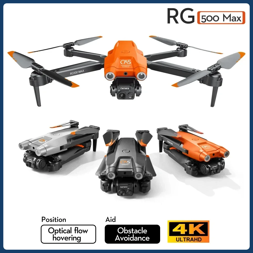 

New RG500 Max Mini Drone HD Dual Camera Aerial Photography Drones Obstacle Avoidance Brushless Optical Flow RC Dron Toys Gift