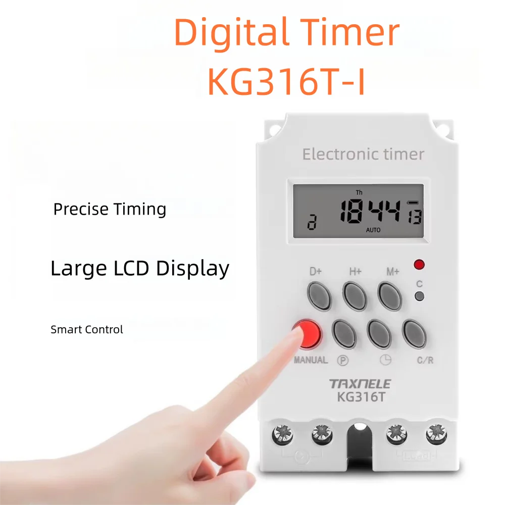 Durable 12V Digital Timer 110V LED Timer Switch 25A Display Relay Microcomputer Time Control Switch Electrician