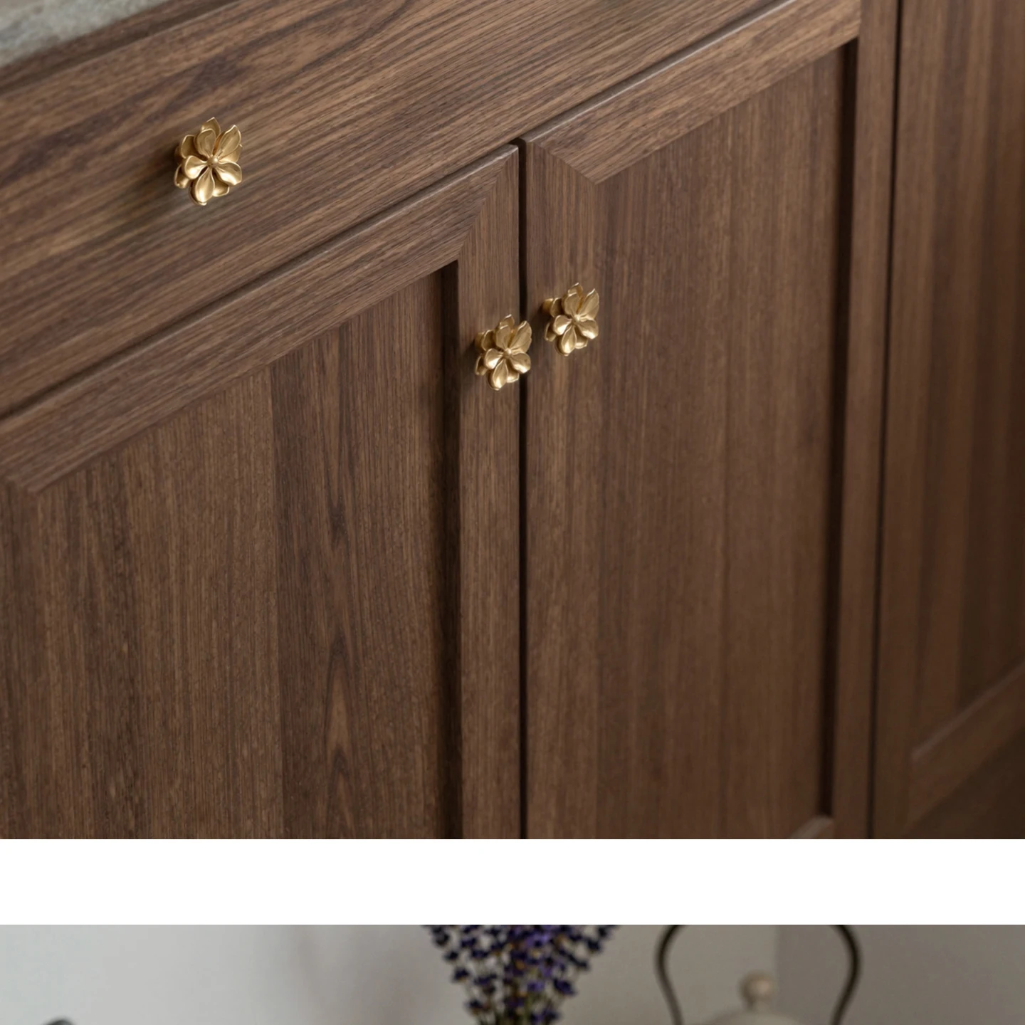 camellia brass cabinet knobs product detail 19