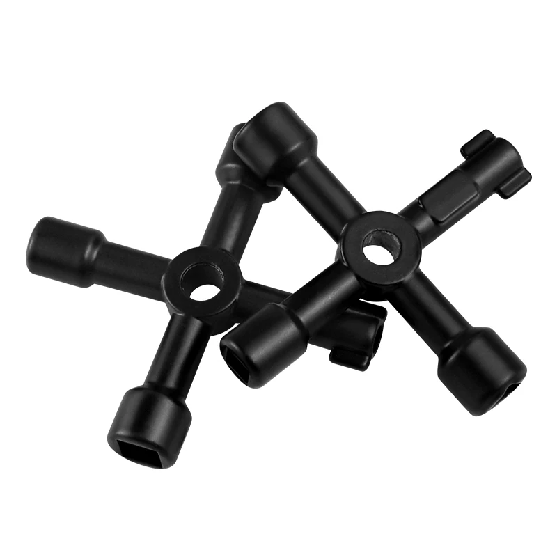 1 قطعة 4 في 1 مفتاح الربط متعدد الأغراض خزانة التحكم الكهربائية مثلث مفتاح الربط مصعد عداد المياه صمام ثقب مربع مفتاح #6