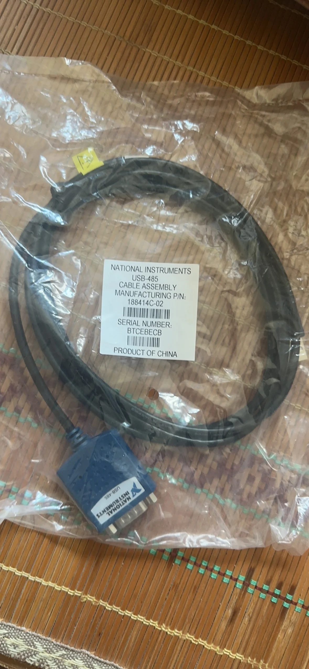 

National Instruments NI USB 485 serial cable