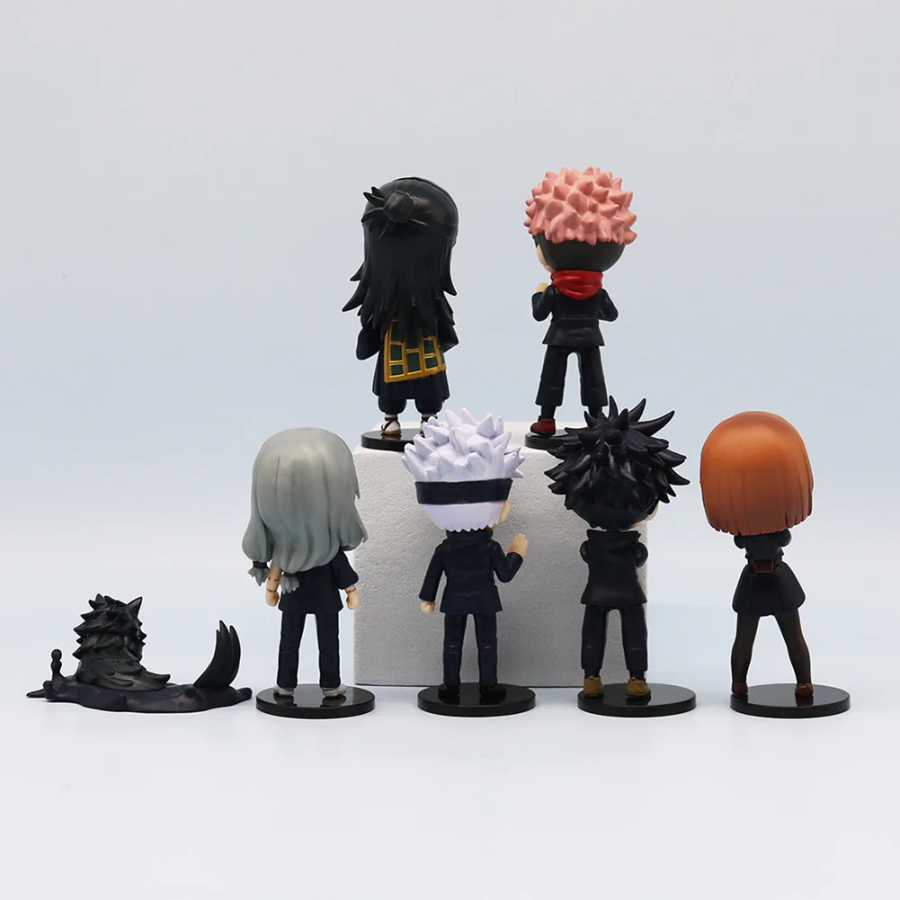 7Pcs JJK Anime Figure Gojo Geto Suguru Itadori Yuji Fushiguro Megumi Ryomen Sukuna Action Figure PVC  Figurine Model Toys Gifts - view 2