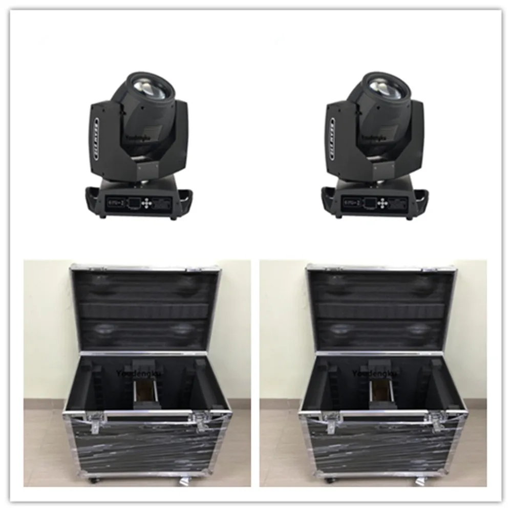 4 pieces with flight case 7R beam 230 moving head light beam r7 230w moving beam 7r moving head case