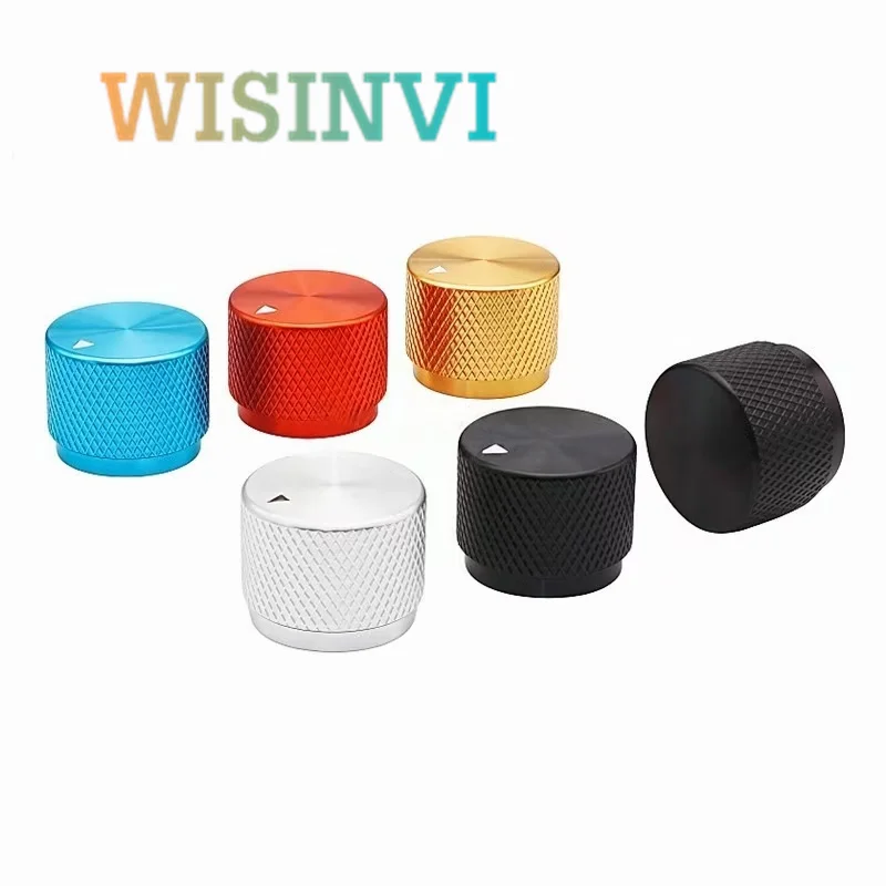 

2 шт. 20x15,5 мм из алюминиевого сплава, гитарный динамик, устройство с эффектом, ручка потенциометра, ручка регулировки инструмента, круглое отверстие 6 мм