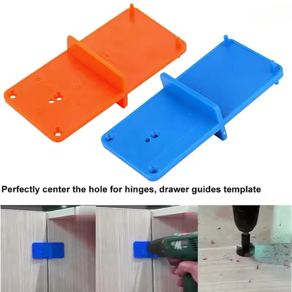 Hinge Hole Drilling Guide 35mm 40mm Hing Installation Jig Door Cabinet Hinge Hole Locator Woodworking Punch Hinge Mark Tools
