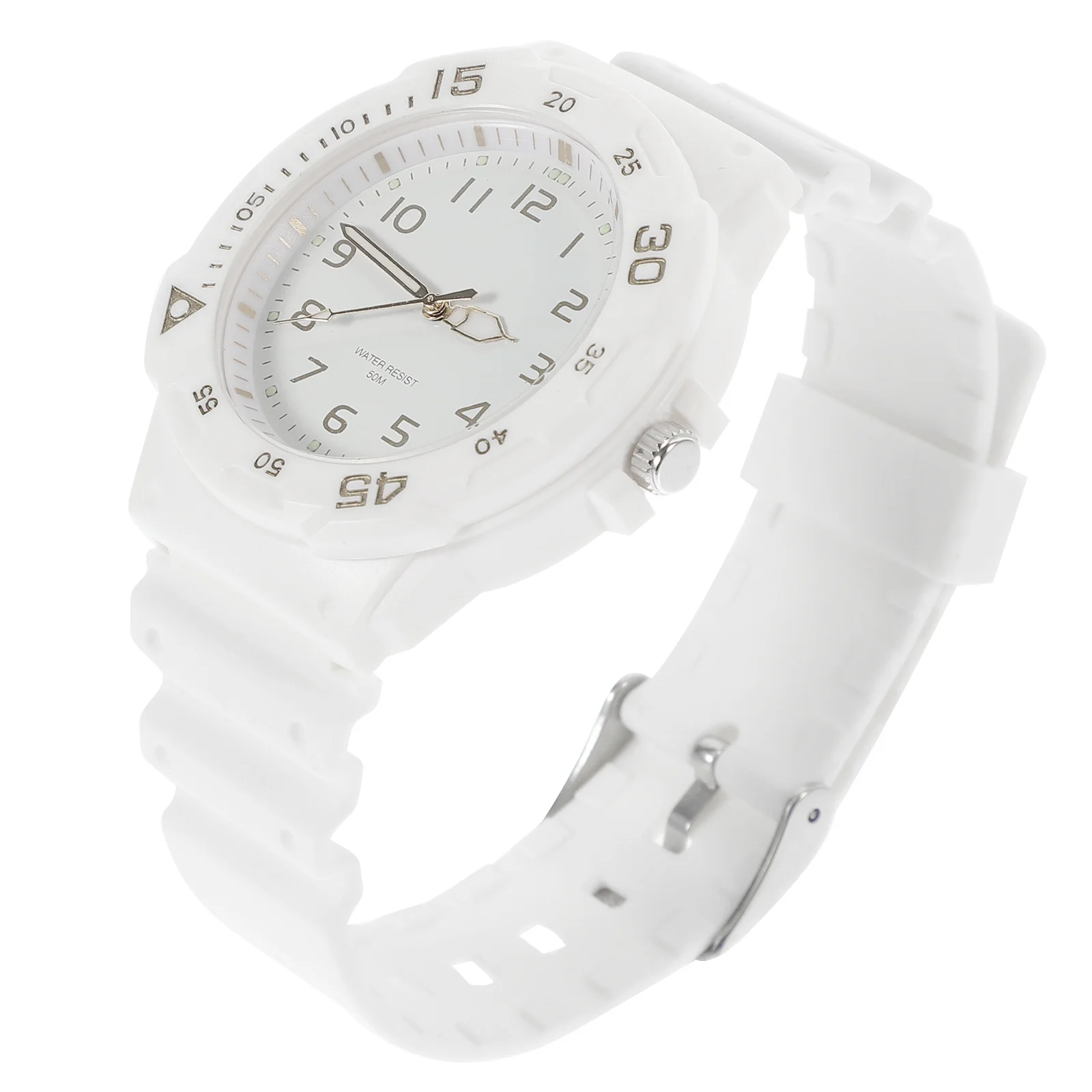 ساعة مقاومة للماء مع سيليكون - ساعة يد بنمط مطابق للأعمال والترفيه والأنشطة الداخلية والخارجية