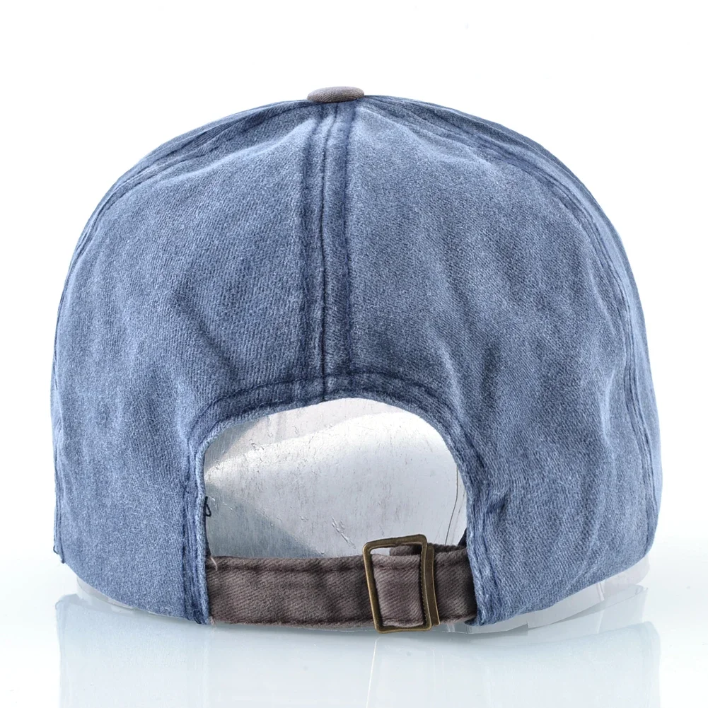 Vintage-Baseballkappe aus gewaschener Baumwolle mit modischem Buchstaben-Aufnäher für Männer und Frauen – Unisex Hip Hop Snapback-Mütze – Detail 9