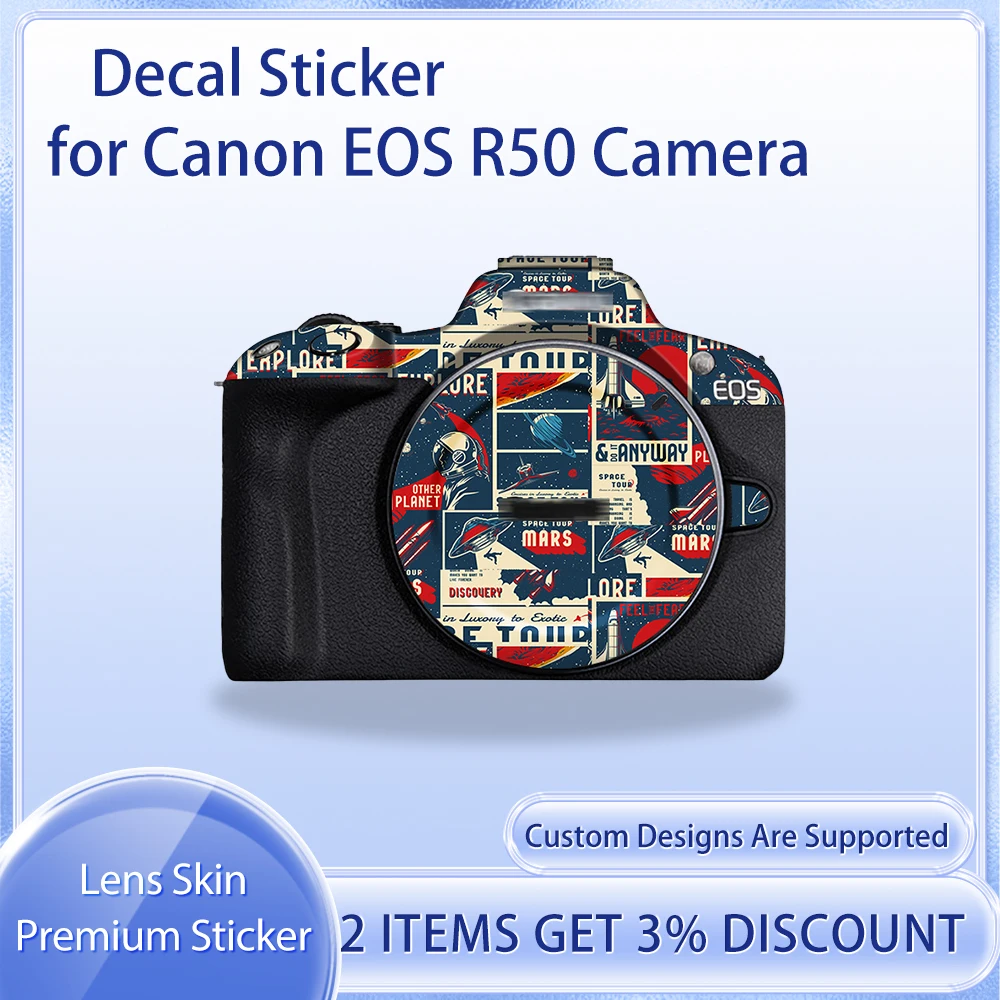 

R50 Decal Skin for Canon EOS R50 Camera Skin Decal EOS R 50 Protective Film Cover Film Skin Wrap Covered