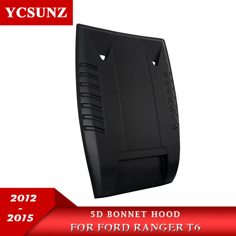 ABS Bonnet Scoop Hood For Ford Ranger Wildtrak Raptor T6 2012 2013 2014 2015 Pickup Truck Car Accessories