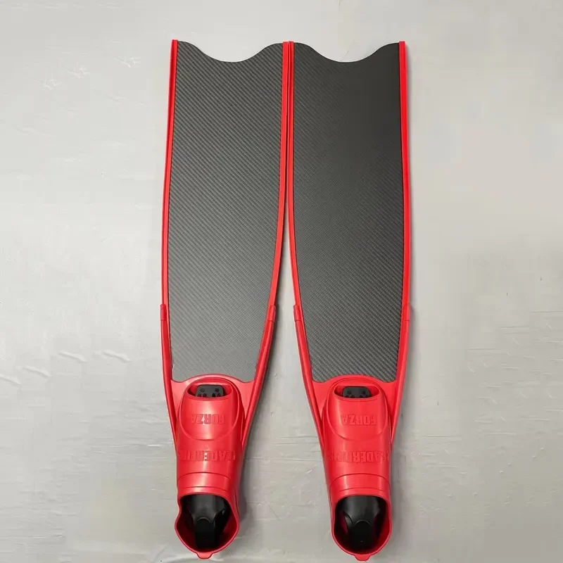 Professional Comfort Scuba Freediving Black Long Bladed Carbon Fiber Fin Adult Water Sports Swimming Shark Fin Snorkeling