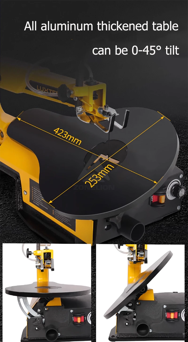 Sega a scorrimento economica da 16 pollici a velocità variabile