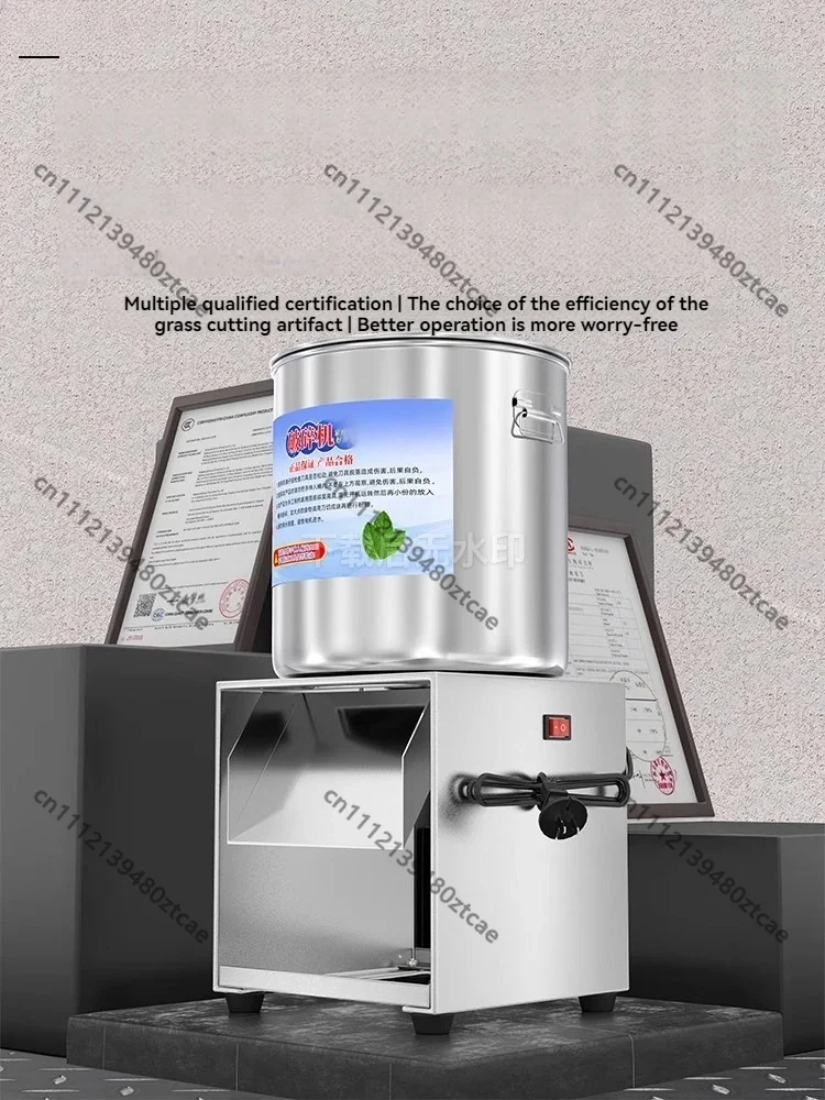 Stainless Steel Household Feed Grinder, Multifunctional Chicken Feeding Machine, Vegetable Slicer & Small Grass Cutter