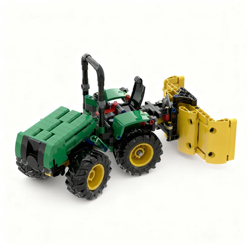 

337PCS MOC Technology Articulated Tractor Silage Blade Truck Model DIY Creative Ideas Toy Assembly Puzzle Birthday Gift