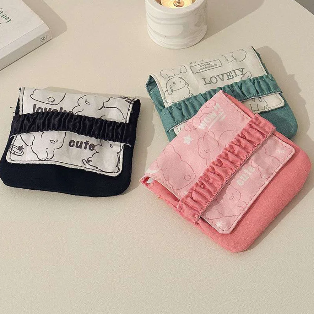 Sanitary Pad Organizer Purse Sanitary Napkin Bag Storage Case Napkin Towel Storage Bags Flower Pattern Cosmetic Pouch Case ???