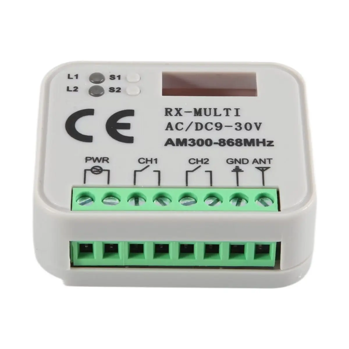 JULY 2026 A+Universal Frequency 300-868MHz Receiver 2CH 12V 24V Relay Module Garage Door Remote Control 433.92MHz 868MHz