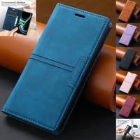 Wallet Flip Business Magnetic Leather Case For Xiaomi Redmi 13C 12C 10C 9 9A 9C 9T Note 13 Pro 12S 12 Pro Plus 11S 10S 9 8 Cover