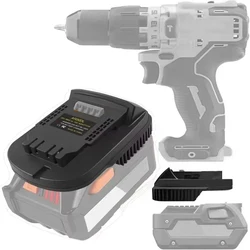 AR20DW battery adapter converts for DeWalt 18v-20v Max lithium battery to for Ridgid AEG 18v Lithium battery