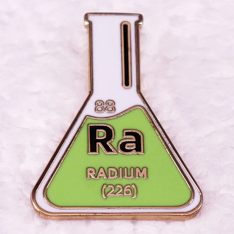 Ra Radium Emaille Pin chemisches Element Perioden system Chemie Abzeichen Brosche Schmuck