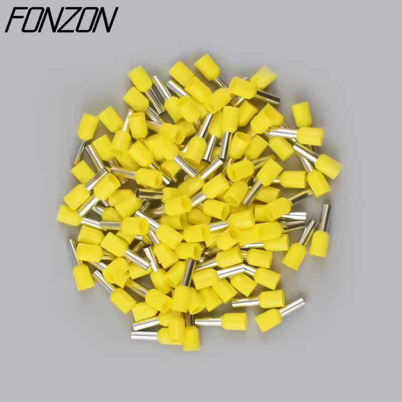 100PCS/pack insulated wire crimp terminals E0508 1008 1508 7508 2508 tubular pressure wire ferrule connectors pin-type connector - Image 11