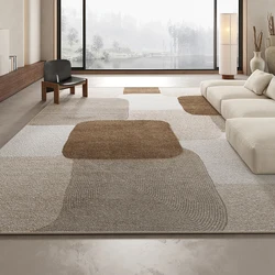 French Style Rugs for Bedroom Fluffy Soft Living Room Decoration Brown Carpet Retro Plush Study Floor Mat Large Area Thicken Rug