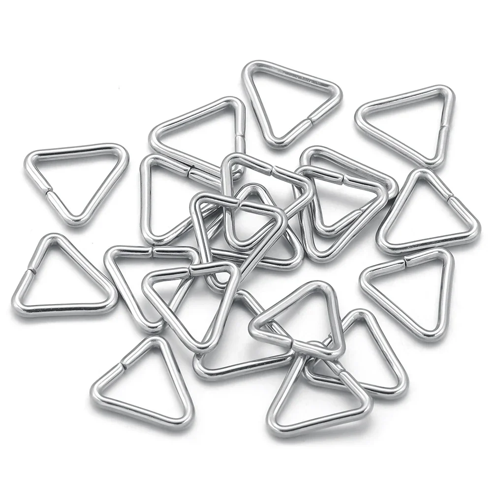 

100pcs Stainless Steel Triangle Open Jump Ring Clasp Hook DIY Earrings Bracelet Accessories Jewelry Making Supplies Wholesale