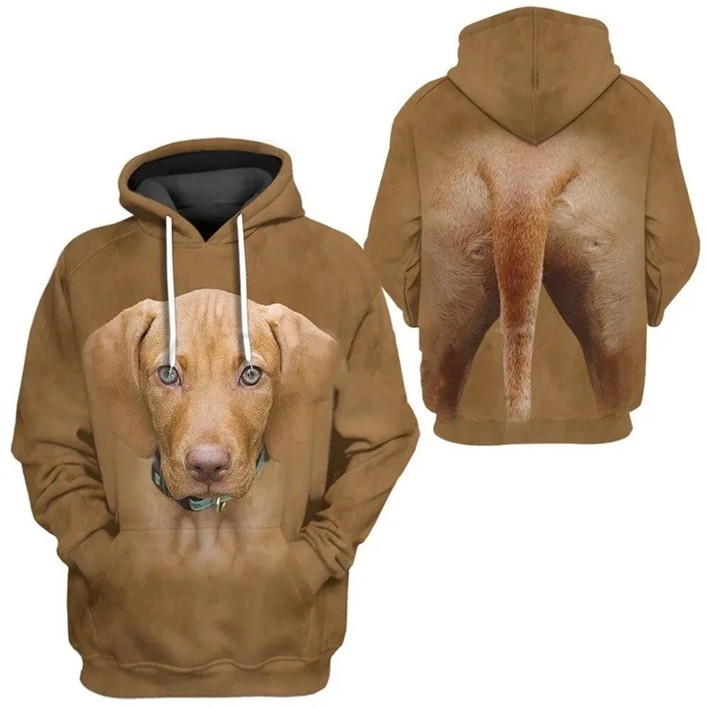 3D Print Animal Hound Dog Hoodie Men Pets Spaniel Pattern Sweatshirts Harajuku Streetwear Long Sleeve Pullover Children Hoodies