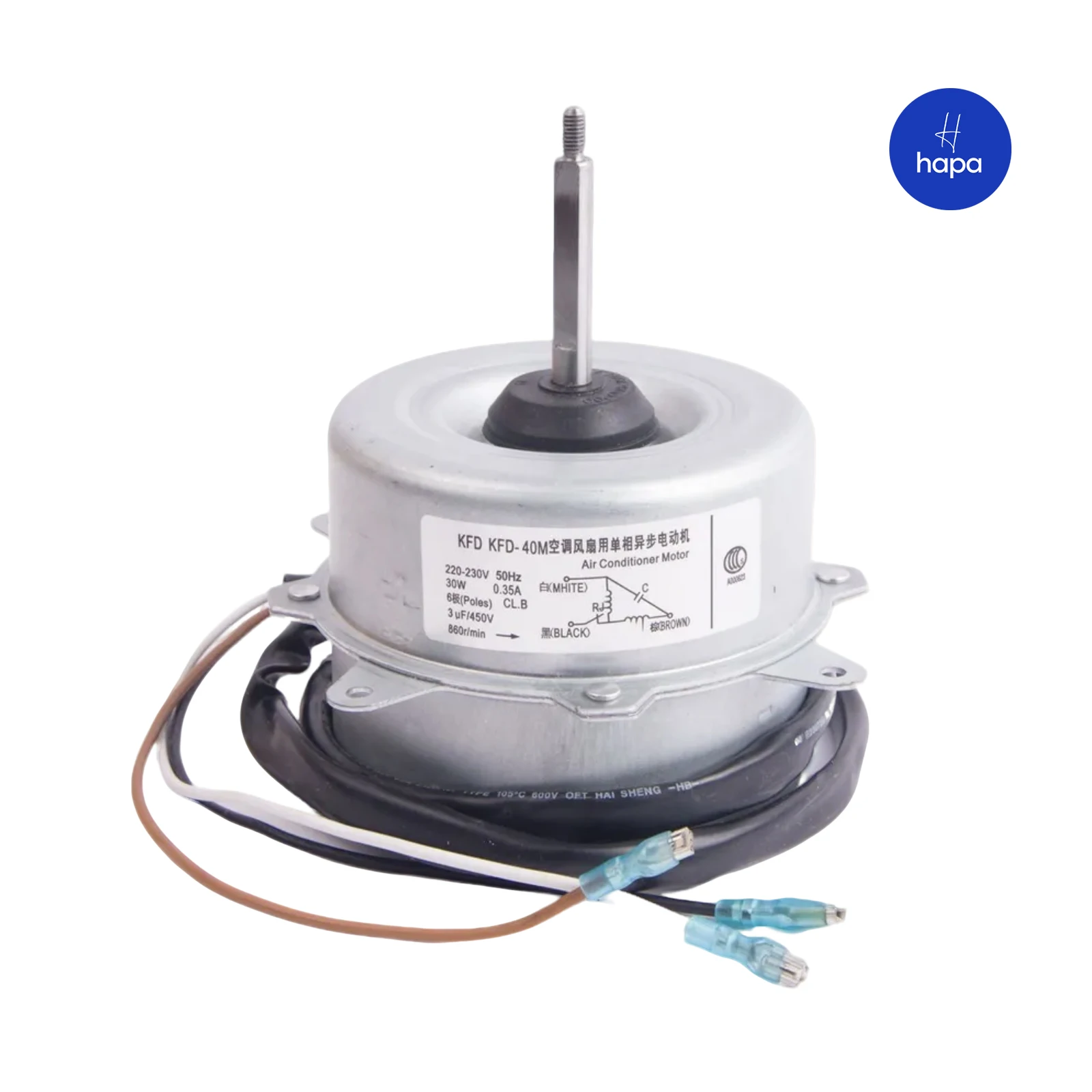 

New For Haier Air Conditioner Outdoor Unit Fan Motor KFD-40M 30W 6P 50Hz 220-240V Conditioning Parts