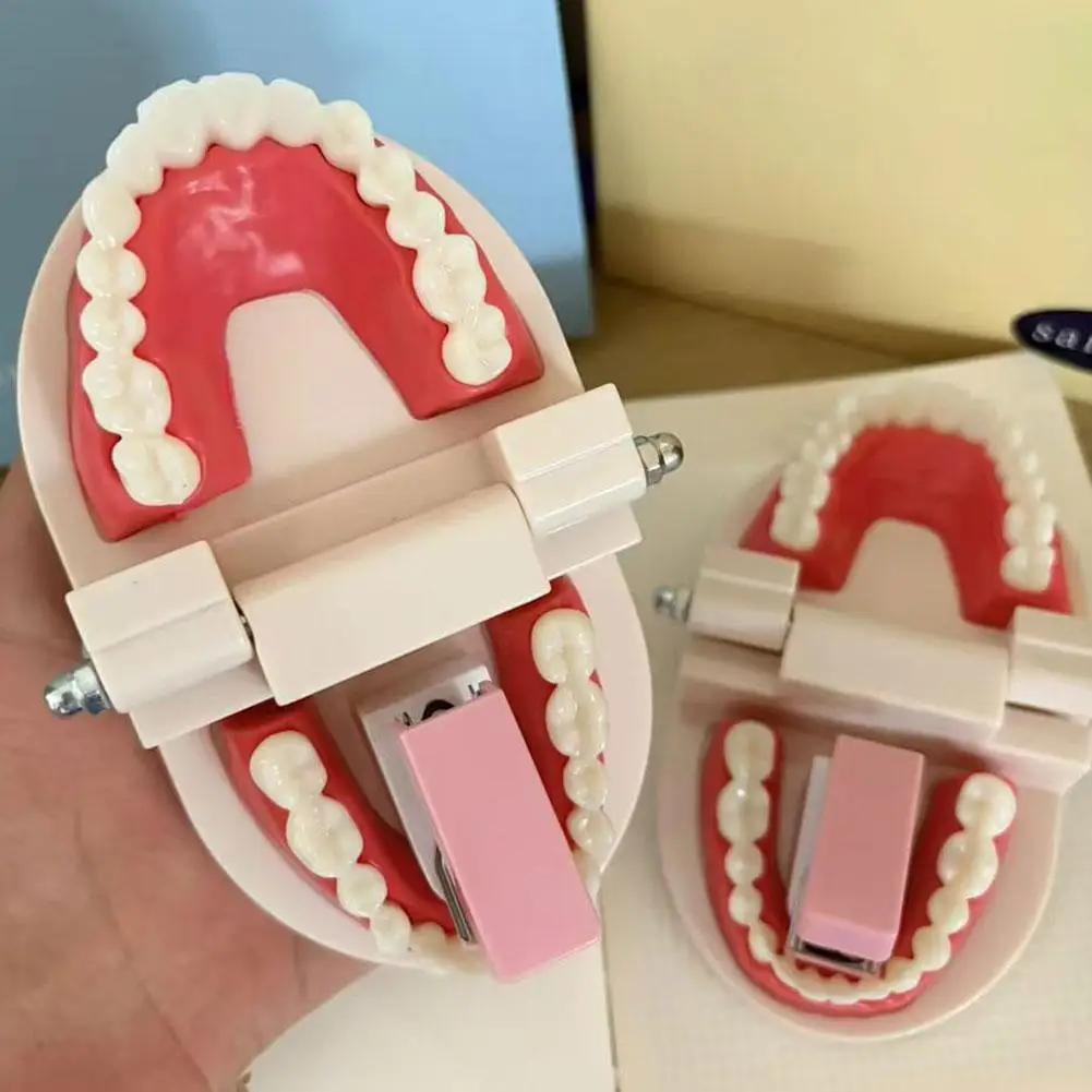 Creative Tooth Stapler Prank False Teeth Stapler Student Stationery Abstract Prank Tools Spoof Prank Fun Stapler Stationery 1Set