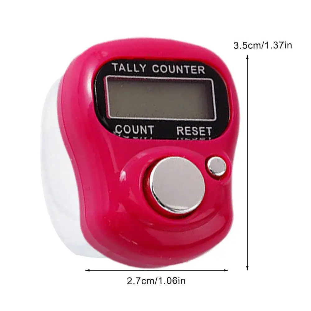 Mini Electronic Finger Counter Hand Tally Clicker Counter Ring Digital Counters Knitting Row Counter New image 6