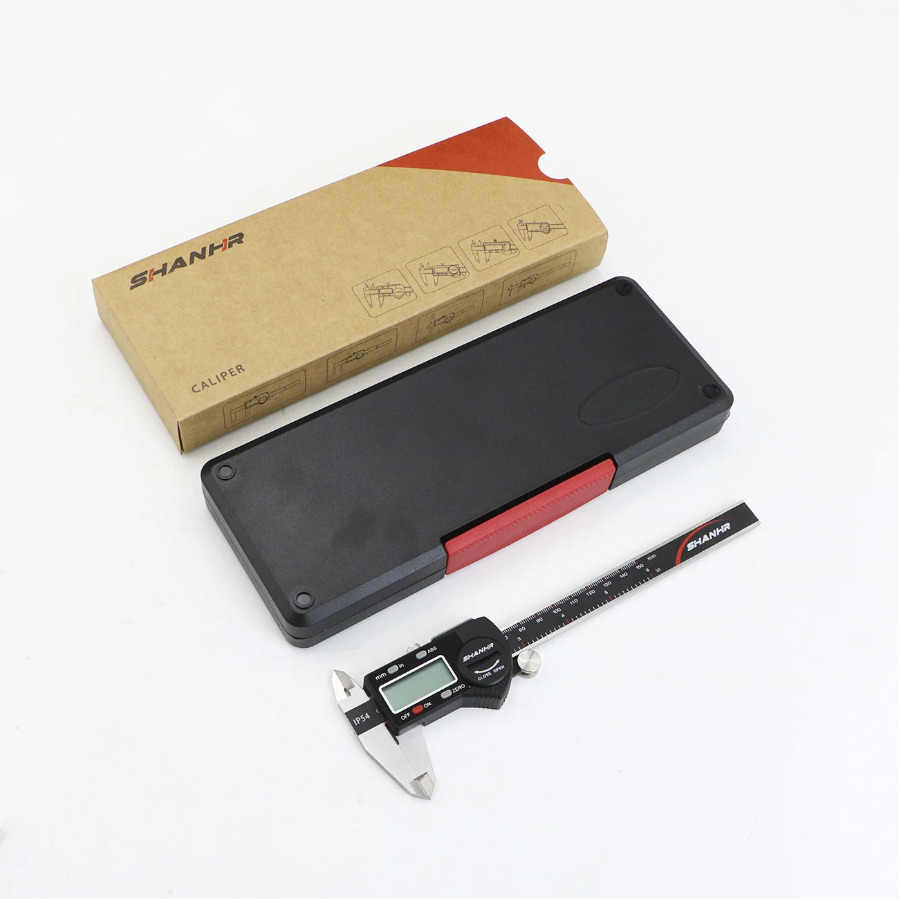 SHANHR Digitaler Messschieber IP54 Staubgeschützt ABS Rückstellfunktion 150mm Digitaler Messschieber Mikrometer Messinstrument