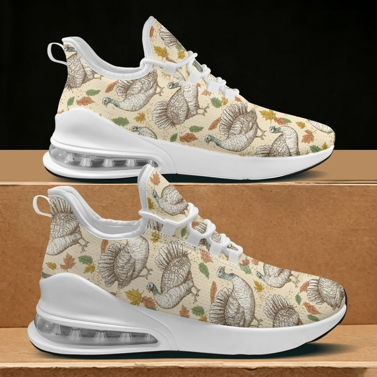 XIXIRIMIDO Thanksgiving Air Cushion Shoes for Woman Autumn/Winter 2026 Collection Shoes Women's Running Sneaker Festive Gifts