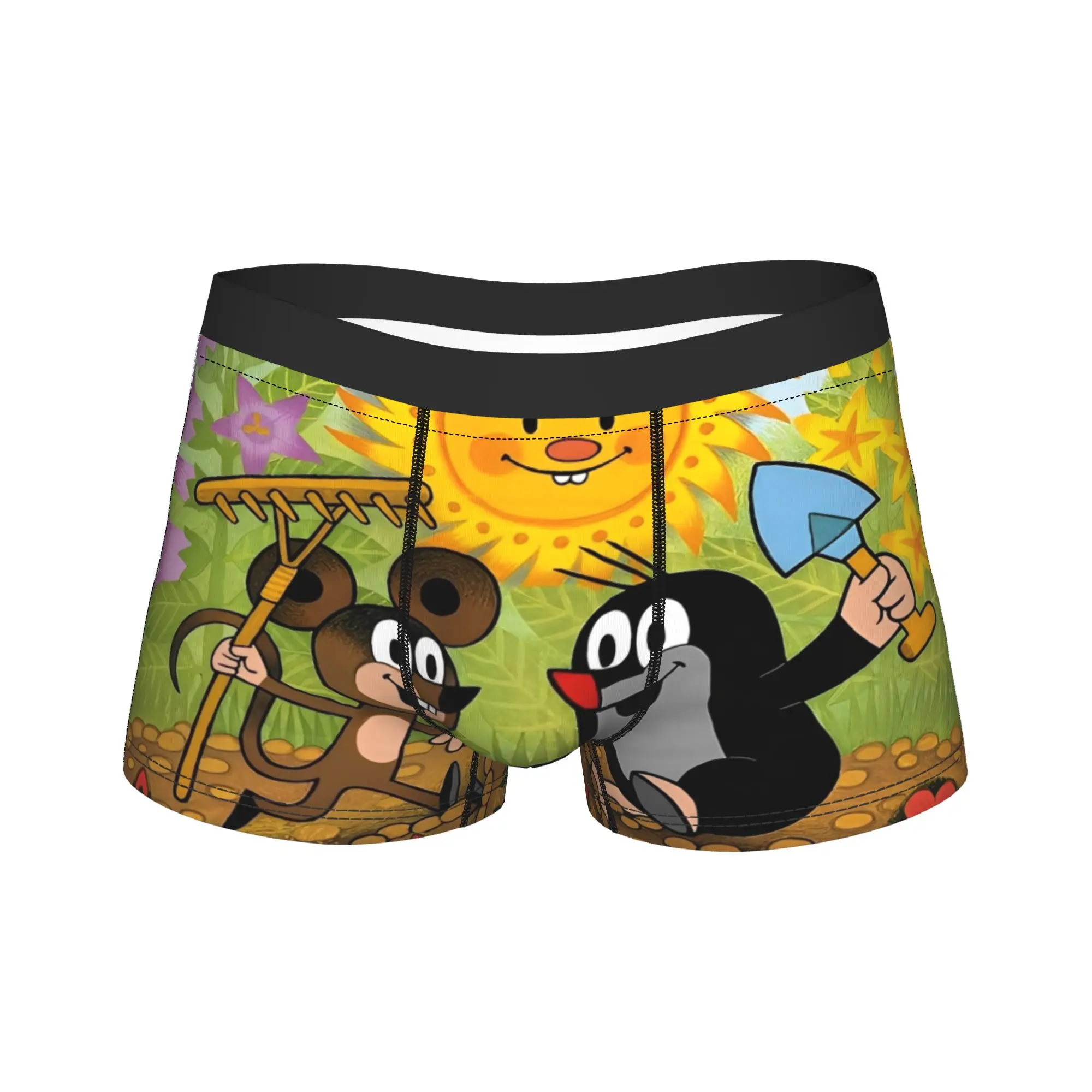The Little Mole Cartoon Animal Men Boxer Briefs Cozy Underwear  Underpants